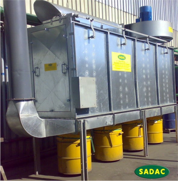 SADAC Model 165-125-2500 Installed on board recycling plant