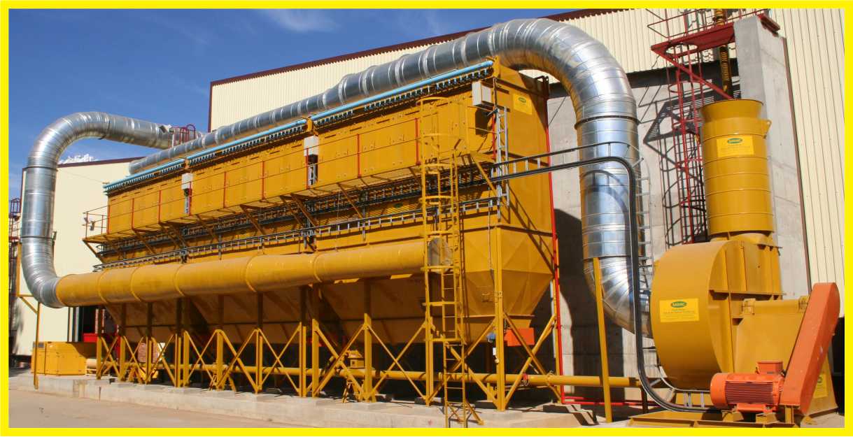 Fully automatic Reverse pulse Fabric dust filter unit